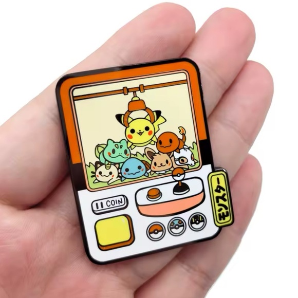 Jewelry - SOLD Cute Pokemon Pikachu Claw Machine Enamel Pin